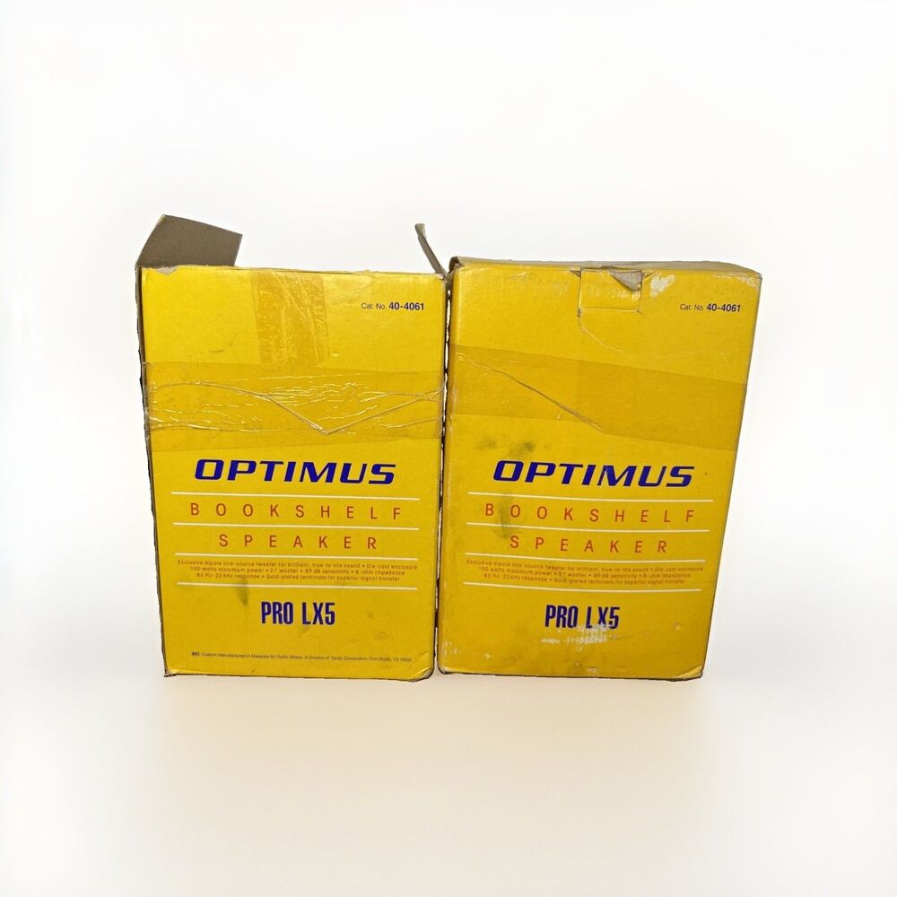 Optimus Pro-LX5 & Pro-LX5II Linaeum Tweeter Bookshelf Speakers Pair For Repair